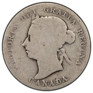 SOLD Canada 1887 25 Cents Quarter Silver Coin - Key Date