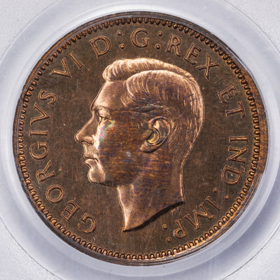 SOLD Canada 1937 1 Small Cent Coin - PCGS Mirror Specimen SP-65 RB