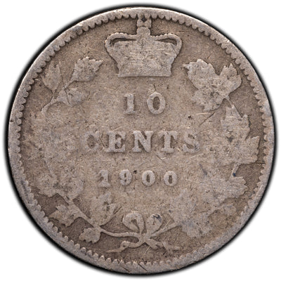 SOLD Canada 1900 10 Cents Dime Silver Coin