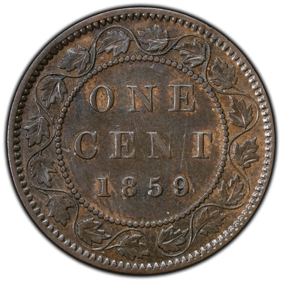 SOLD Canada 1859 Wide 9/8 1 Large Cent Coin