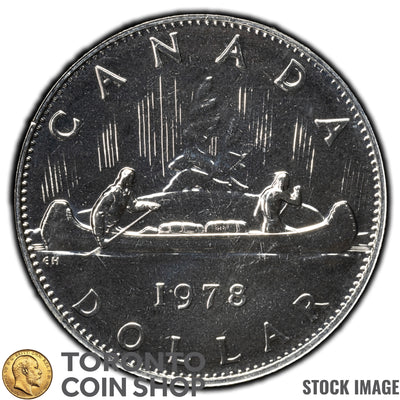 Canada 1978 $1 Dollar Nickel Coin - Specimen Strike