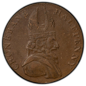 SOLD Ireland 1789 Wicklow 1/2 Half Penny Token D&H #43a