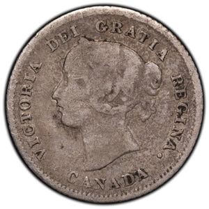 SOLD Canada 1874-H Plain 4 5 Cents Silver Coin