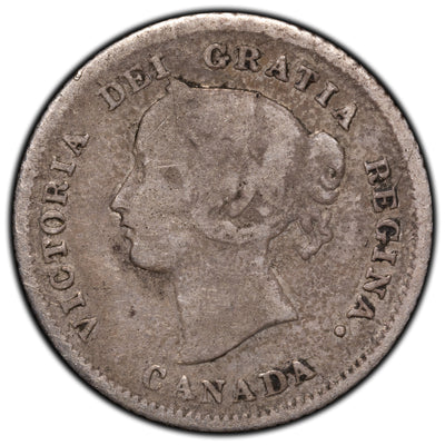 SOLD Canada 1874-H Plain 4 5 Cents Silver Coin