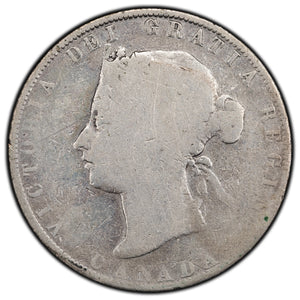 SOLD Canada 1872-H 50 Cents Half Dollar Silver Coin