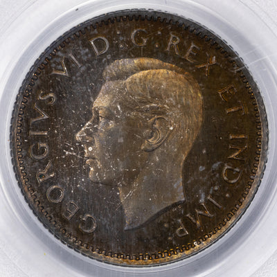 SOLD Canada 1937 10 Cents Dime Silver Coin - PCGS Mirror Specimen SP-63