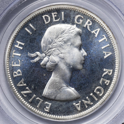 SOLD Canada 1958 $1 Silver Dollar Coin - PCGS PL-67