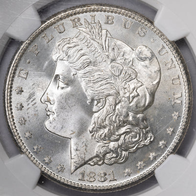 SOLD United States 1881-S $1 Morgan Dollar Silver Coin - NGC MS-65 Ex. Olathe Hoard