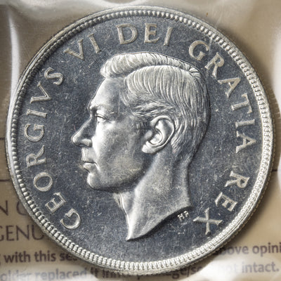 SOLD Canada 1948 $1 Silver Dollar Coin - ICCS MS-63