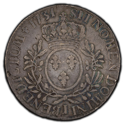 SOLD France 1731 1 Ecu Silver Coin