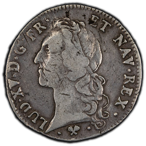 SOLD France 1763 1 Ecu Silver Coin