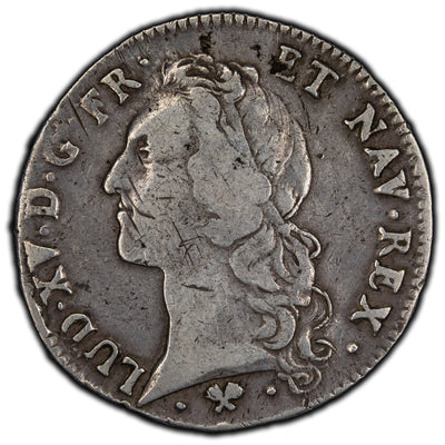 SOLD France 1763 1 Ecu Silver Coin