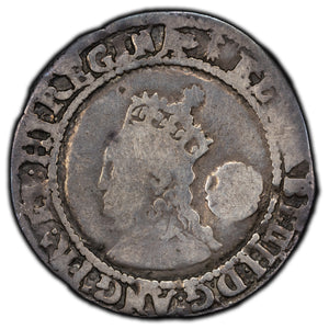 SOLD Great Britain 1573 Ermine MM 6 Pence Silver Coin Spink #2562