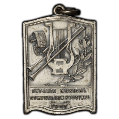 Canada 1923 Ontario Musical Competition Festival Sterling Silver Medal