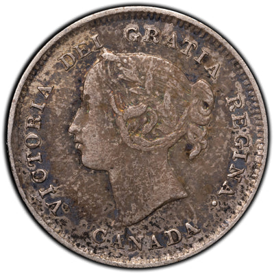 SOLD Canada 1892 Obv 2 5 Cents Silver Coin
