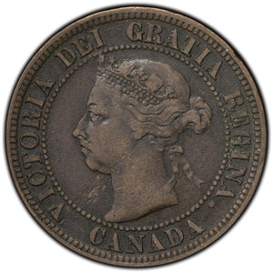 SOLD Canada 1891 Small Date Small Leaves 1 Cent Large Coin