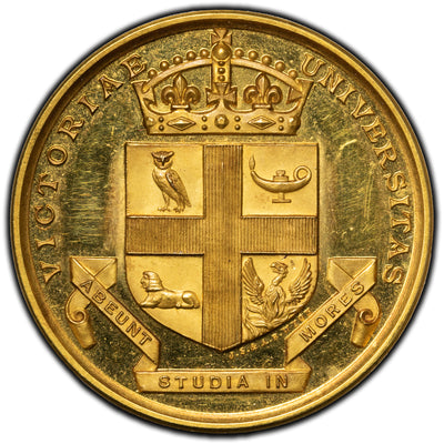 SOLD Canada 1887 Victoria University Gold Medal By Wyon - In Original Box