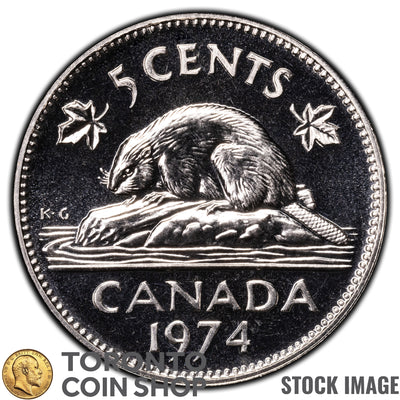 Canada 1974 5 Cents Coin - Specimen Strike