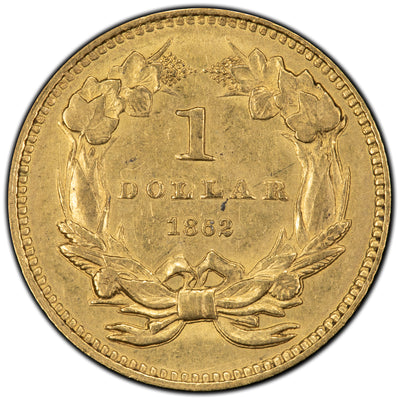 SOLD United States 1862 $1 One Dollar Gold Coin