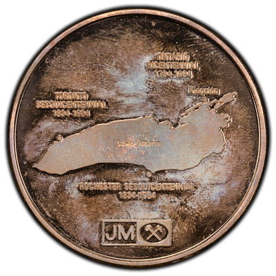 Johnson Matthey Lake Ontario Tall Ships 1oz Copper Round