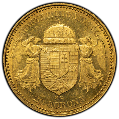 SOLD Hungary 1892-KB 20 Korona Gold Coin