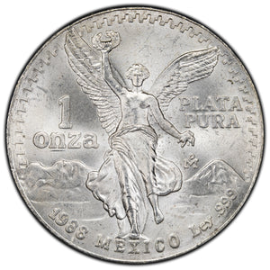 SOLD Mexico 1988 1oz .999 Fine Silver Libertad Coin - Key Date