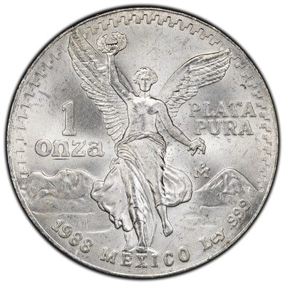 SOLD Mexico 1988 1oz .999 Fine Silver Libertad Coin - Key Date