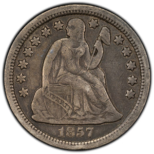 SOLD United States 1857 10 Cents Seated Liberty Dime Silver Coin