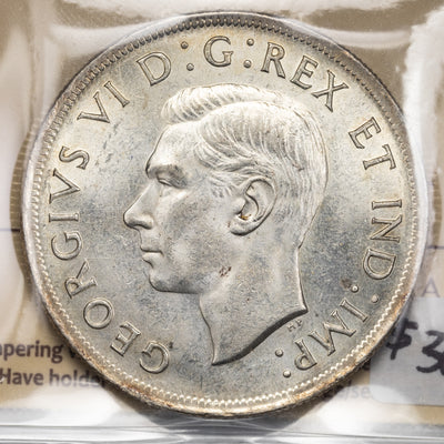 SOLD Canada 1938 $1 Silver Dollar Coin - ICCS MS-63