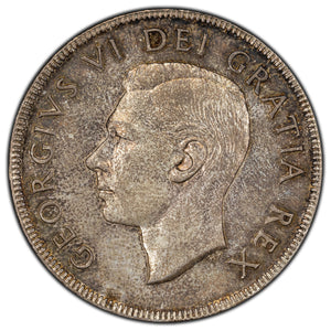 SOLD Canada 1952 NWL $1 Silver Dollar Coin - King George VI - UNC