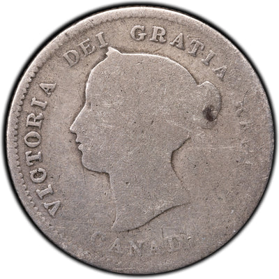 SOLD Canada 1870 Narrow Rim 5 Cents Silver Coin