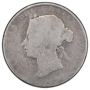 SOLD Canada 1871-H 50 Cents Half Dollar Silver Coin - Cleaned