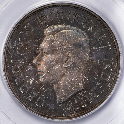 SOLD Canada 1937 50 Cents Half Dollar Silver Coin - PCGS Mirror Specimen SP-65
