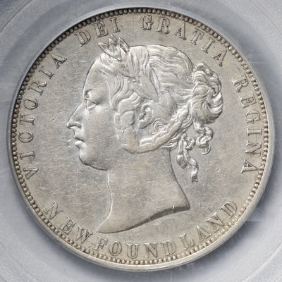 Newfoundland 1874 50 Cents Silver Coin - PCGS XF-45