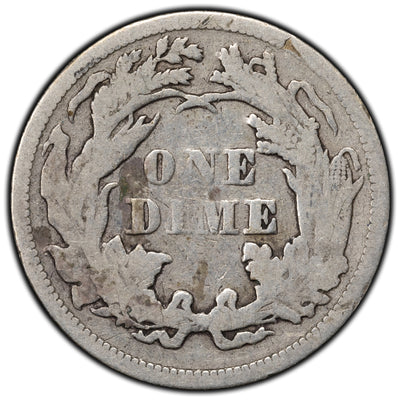 United States 1875 10 Cents Seated Liberty Dime Silver Coin