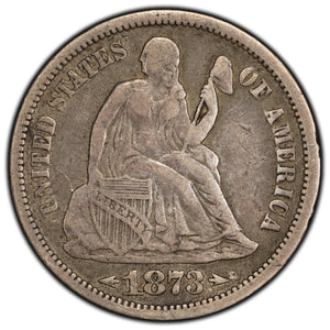 SOLD United States 1873 Arrows 10 Cents Seated Liberty Dime Silver Coin