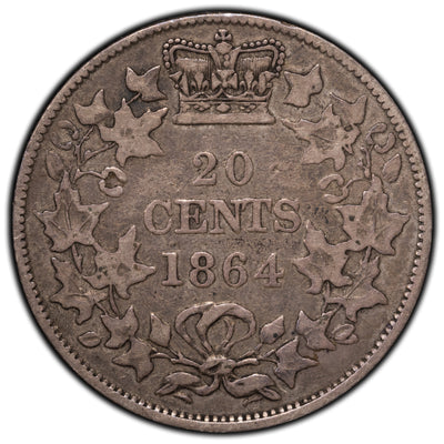 SOLD New Brunswick 1864 20 Cents Silver Coin