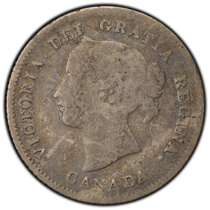 SOLD Canada 1874-H Plain 4 5 Cents Silver Coin