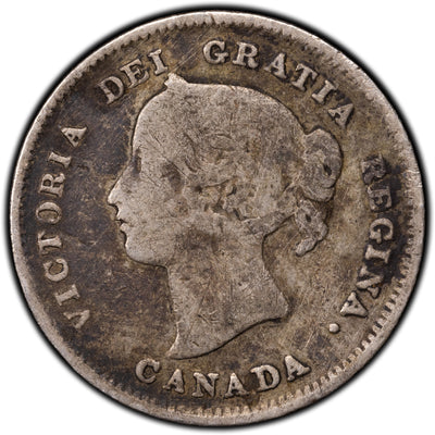 SOLD Canada 1900 Wide 0's 5 Cents Silver Coin