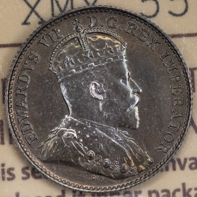 SOLD Canada 1908 Large 8 5 Cents Silver Coin - ICCS Specimen SP-60
