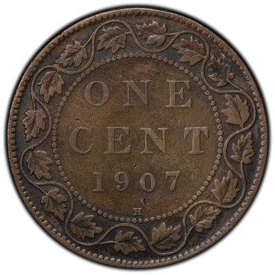 SOLD Canada 1907-H 1 Cent Coin Key Date