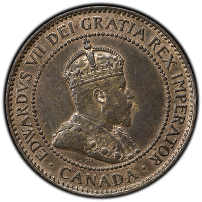 SOLD Canada 1907-H 1 Large Cent Coin - Cleaned