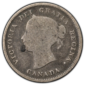 SOLD Canada 1874-H Crosslet 4 5 Cents Silver Coin