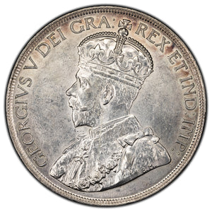 SOLD Canada 1936 $1 Silver Dollar Coin - King George V - AU (cleaned)