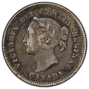 SOLD Canada 1880-H Obv. 3 5 Cents Silver Coin