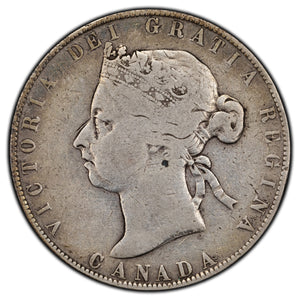 SOLD Canada 1900 50 Cents Half Dollar Silver Coin