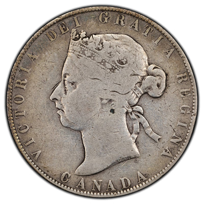 SOLD Canada 1900 50 Cents Half Dollar Silver Coin