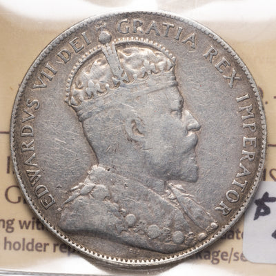 SOLD Canada 1903-H 50 Cents Half Dollar Silver Coin - ICCS VF-20