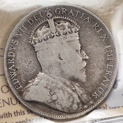 SOLD Canada 1904 50 Cents Half Dollar Silver Coin - ICCS VG-10