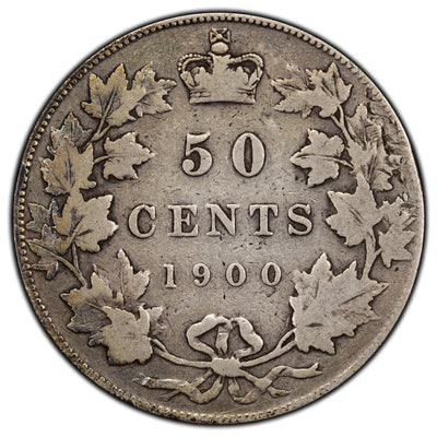 SOLD Canada 1900 50 Cents Half Dollar Silver Coin